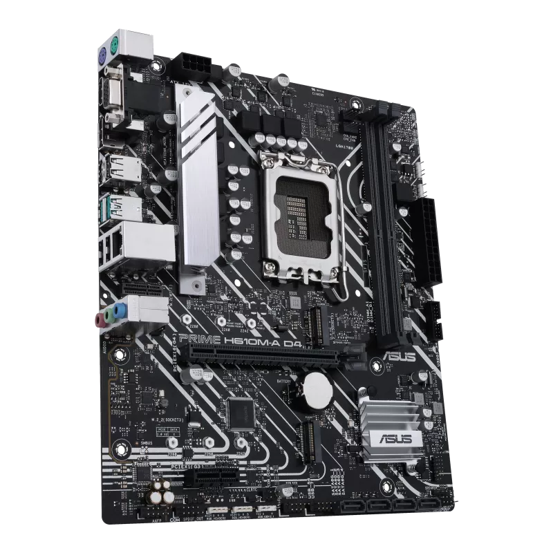 Intel H610 LGA 1700 DDR4 Micro-ATX Motherboard | PCIe 4.0