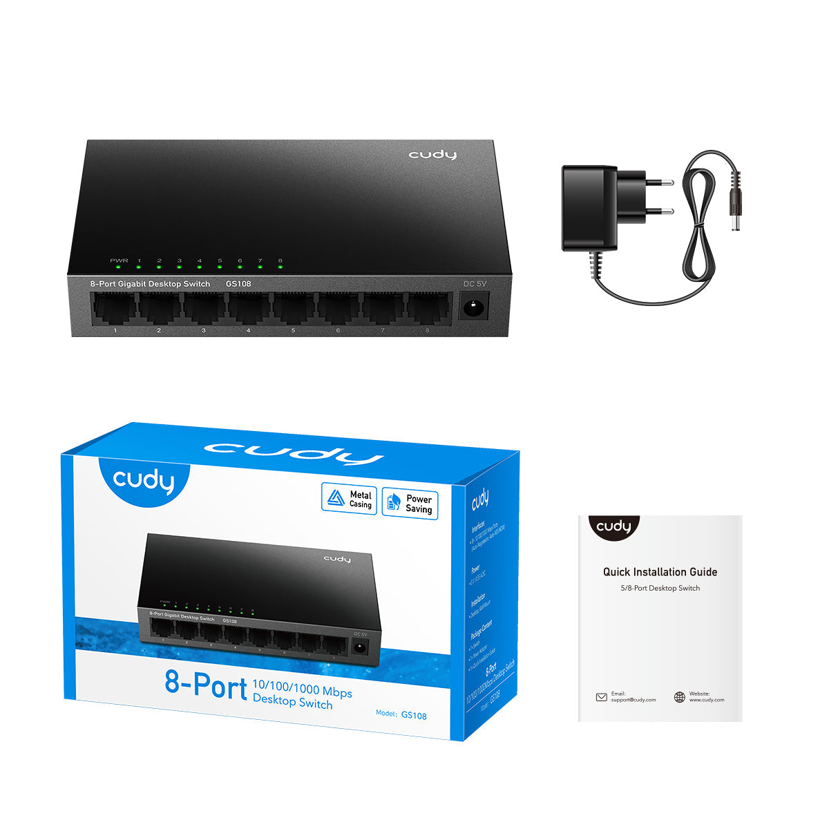 Cudy GS108 4.0 – 8-Port Gigabit