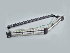 48 Port Copper Patch Panel 1U 19-inch HD Flat for KS Modules