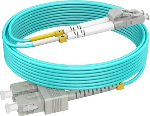Fiber Patch Cord LC to SC Duplex MM OM4 5M