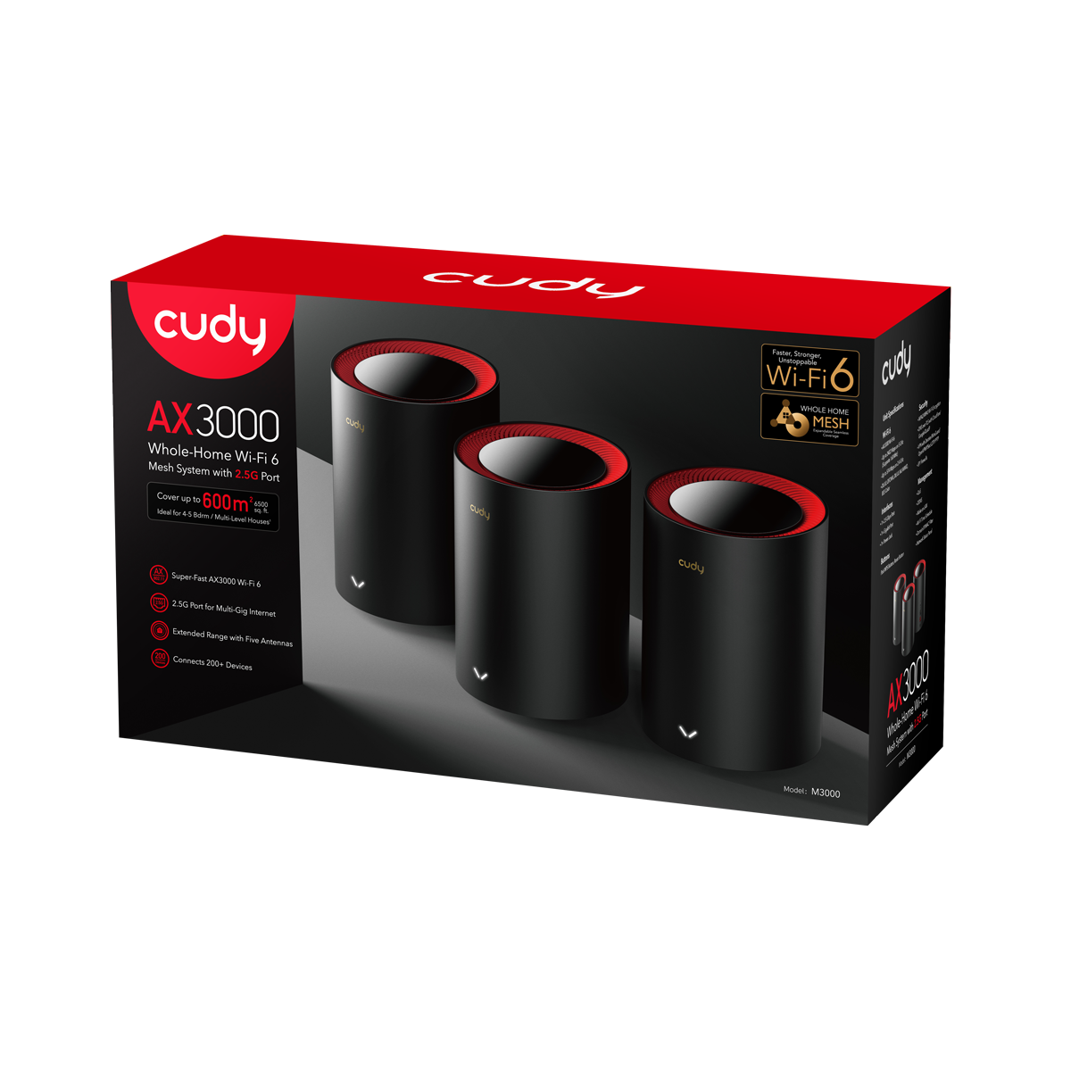 Cudy AX3000 2.5G Mesh WiFi 6 System (M3000 1.0)