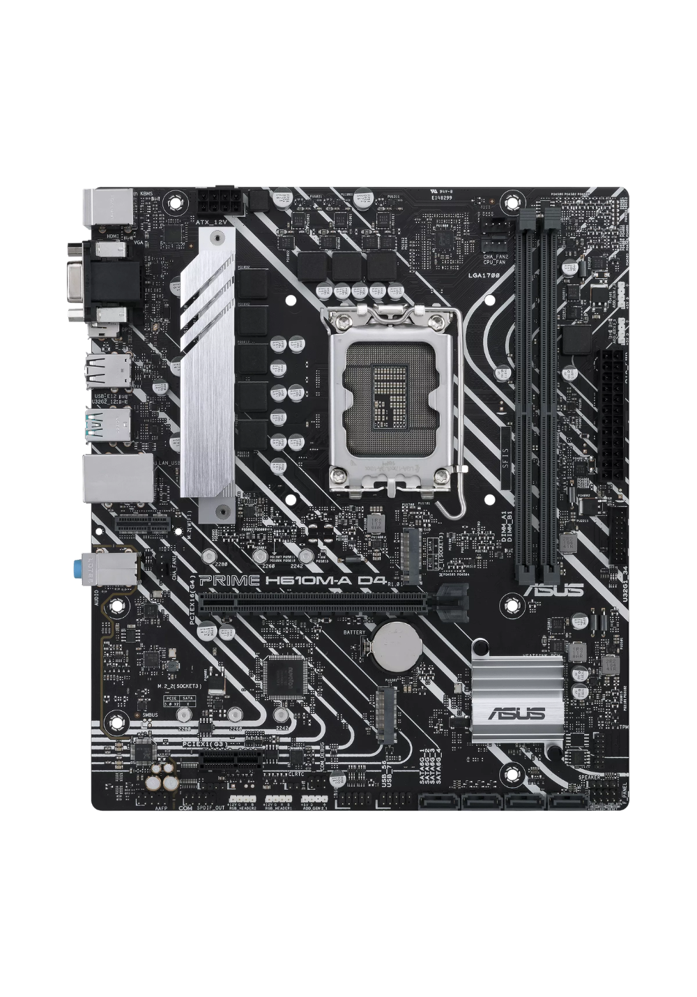 Intel H610 LGA 1700 DDR4 Micro-ATX Motherboard | PCIe 4.0